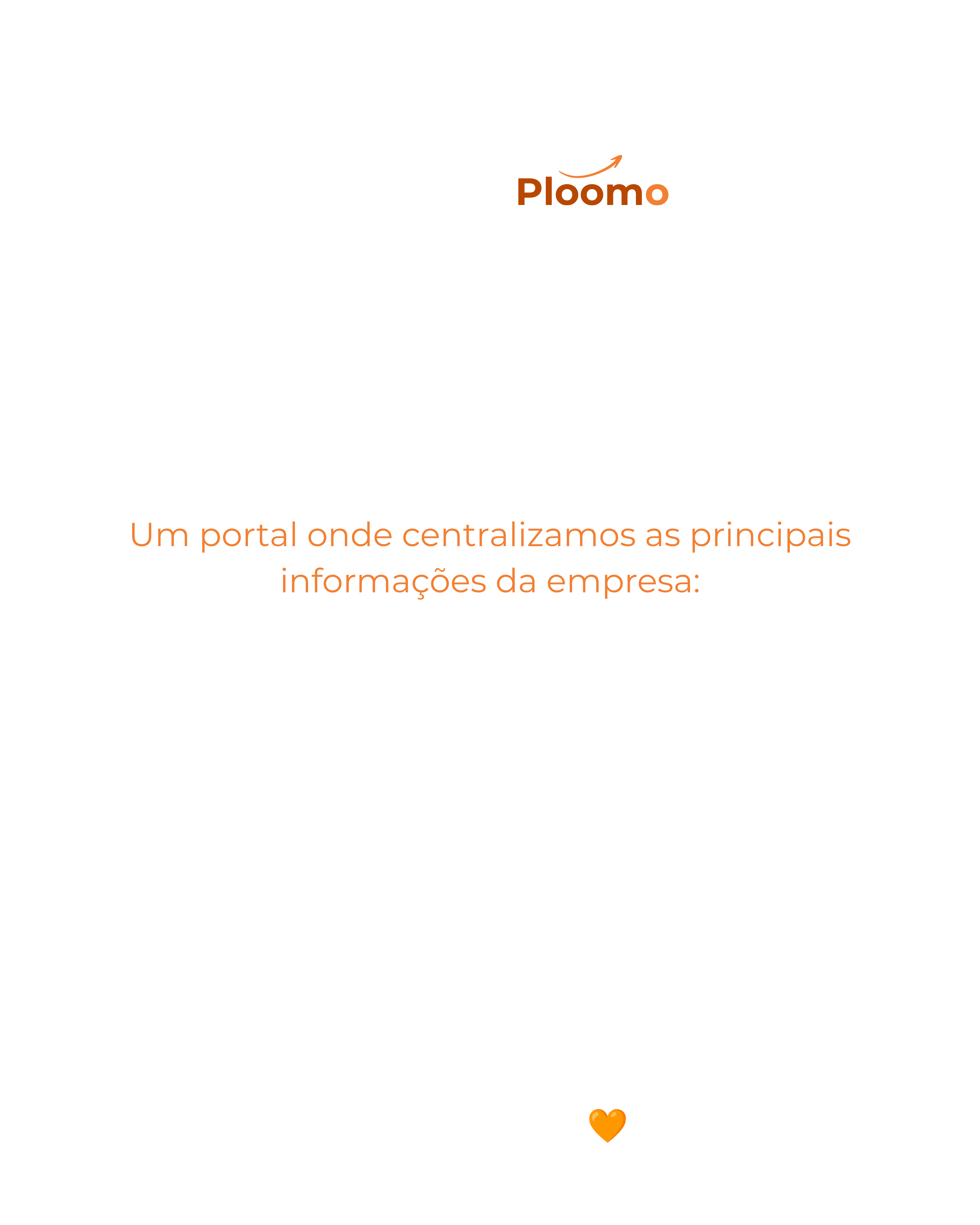 Ploomo · um portal onde centralizamos as principais informações da empresa